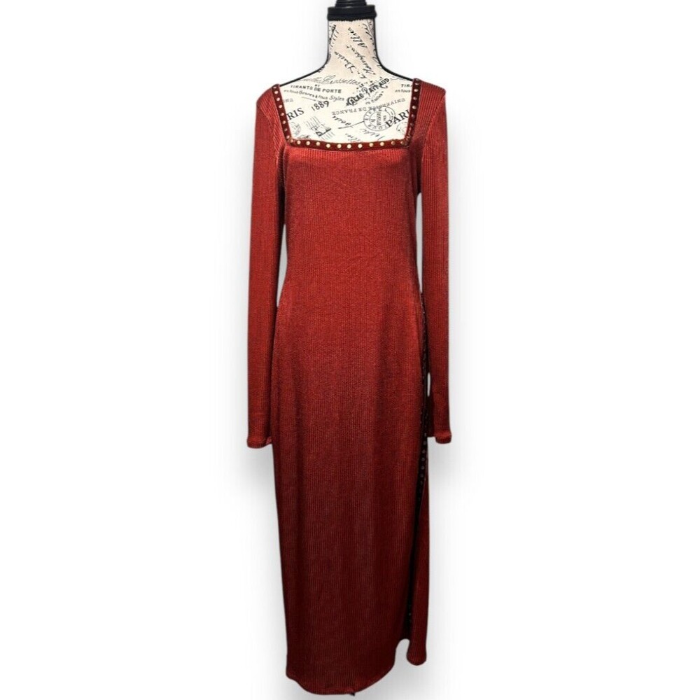 Free People Simone Red Midi Dress